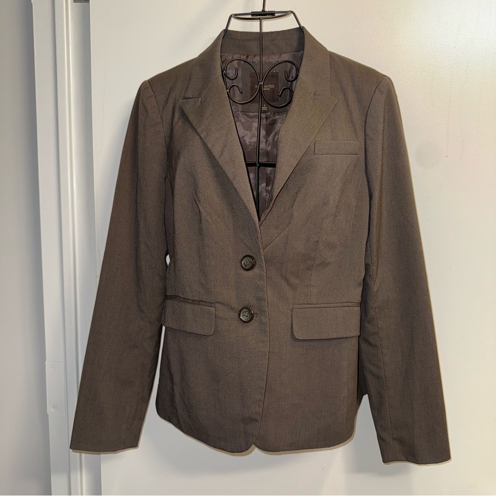 The Limited Single Breasted Blazer Brown